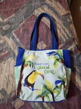 Tropical Toucan Tote Bag – Aruba Souvenir Beach / Summer Bag